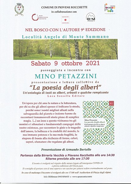 Nel bosco con l_autore 2021 Mino Petazzini